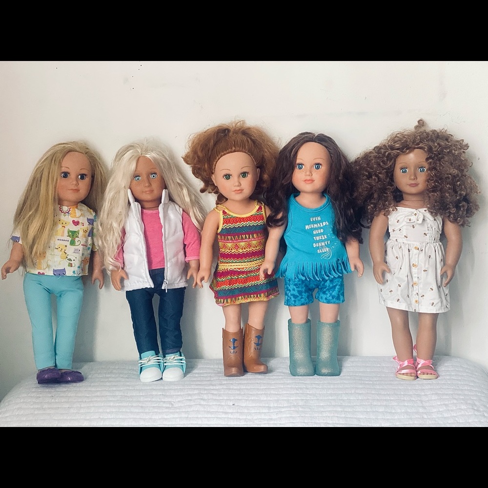 4 Dolls Our Generation,My Life,American Girl Size